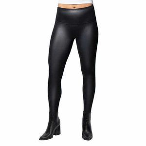 NWT Jane and Bleecker Womens Faux Leather Leggings Black Size Small $40 JJJ6